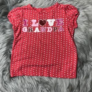 Garanimals I love grandpa pink shirt 4T